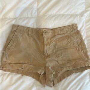 Aerie Tan Cargo Shorts with Classic Style